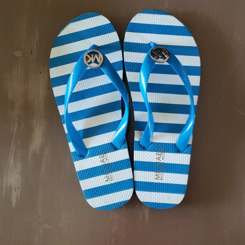 Blue Michael Kors sandals